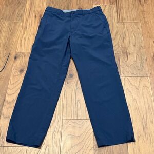 Brooks Brothers Men's Navy Performance Stretch Chino Pants W34 L30 Golf Travel